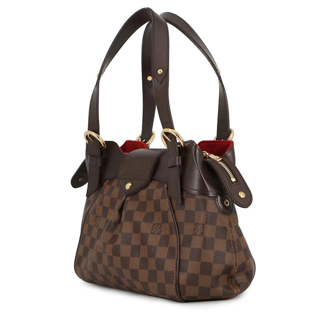 Louis Vuitton Damier Ebene Sistina Brown Bag Shoulder Brown